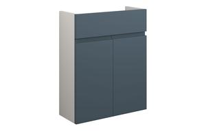 Clarence 500mm Slim Basin Unit - Matt Arley Blue (Grey Cab)
